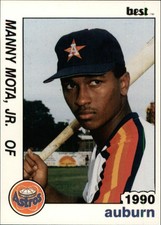 1990 Auburn Astros Best Manny Mota Jr La Crescenta California CA Baseball Card