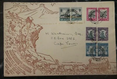 1938 Pretoria South Africa First Day Souvenir Cover FDC Voortrekker Monument - Image 1 of 2
