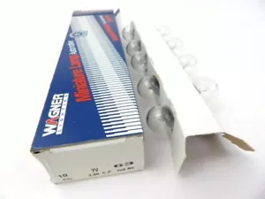 Box of 10 Wagner 63 Clear Bulb 7 Volt 4.41 Watts Automotive Miniature Lamps - Picture 1 of 7