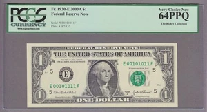 00101011 - TRUE BINARY - PCGS 64 FROM THE RICKEY COLLECTION - DEC#043 - evTT76bg - Picture 1 of 2