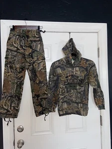 YouthS Cabela’s Seclusion 3D Camo Heavyweight Hoodie SZ M & Pants S 10 Pre-owned - Picture 1 of 14