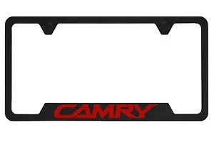 Toyota Camry Black License Plate Frame - Foto 1 di 1