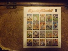 Legends Of Baseball All-Century Team U.S. Stamps Full Sheet