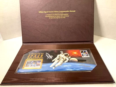 US Postal Stamps #2842 Space Achievement Commemorative Signed Limited Edition - Image 1 of 4