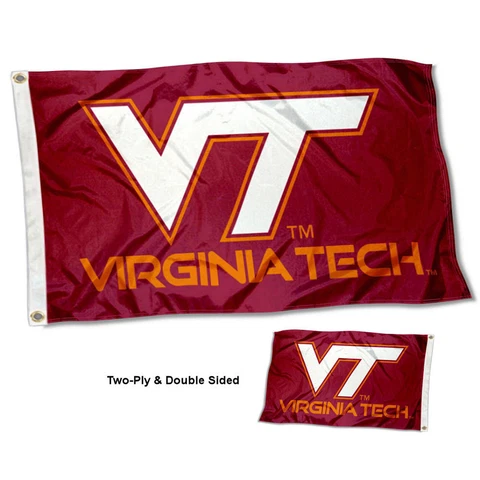 VA Tech Hokies Flag Double Sided 2-Ply 3x5 Foot Outdoor Banner Cover