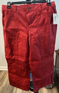 Style & Co Rustic Ruby Capri Mid Rise Pants - Picture 1 of 10