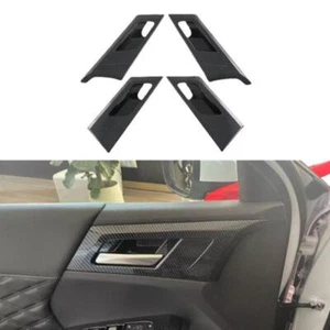 For Mitsubishi Outlander 2022+ Carbon Fiber Inner Door Handle Bowl Cover Trim - Picture 1 of 8