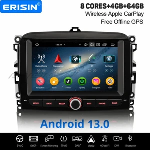 4GB+64GB 8-Kern Android 14.0 DAB+ Autoradio Navi DSP CarPlay Fiat 500L 2012-2017 - Bild 1 von 24
