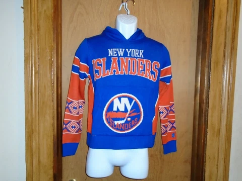 New York Islanders Official NHL Youth Hooded Sweater Size Youth M 10/12 NWT Cover