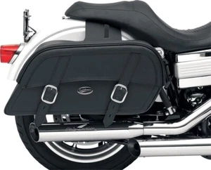 SADDLEMEN Drifter Slant Pair Universal Fit Throw-Over Vinyl Saddlebags 3501-0321 - Picture 1 of 1