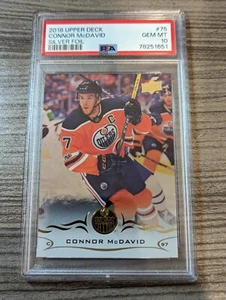 2018-19 UD CONNOR McDAVID Silver FOIL EPACK #75 GRADED PSA 10 GEM MINT - Picture 1 of 2