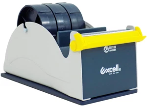 TTD3SD Tabletop Tape Dispenser, 3" Wide/Core, Weighted Base, Blue & Gray - Picture 1 of 3
