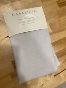 Casaluna Lt Gray 100% Linen Zip Body Pillow Cover NWT