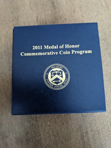 2011 Medal of Honor Proof $5 Gold Five Dollars Commemorative Uncirculated Coin Cover