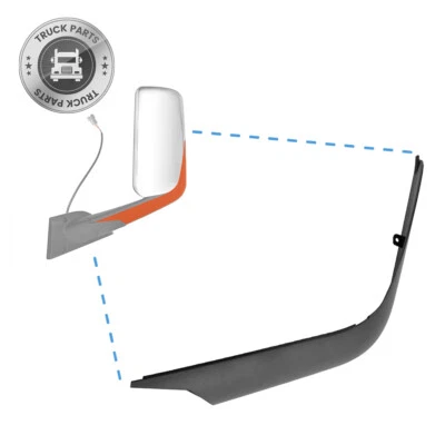 Door Mirror Arm Cover Black For 2018-2023 Freightliner Cascadia New Driver side - Image 1 of 4