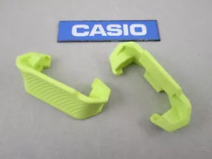 Casio G-Shock GBD-H1000-1A7 GBDH1000 yellow resin watch band end pieces X 2 - Picture 1 of 5