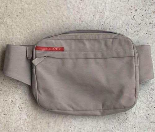 PRADA Marsupio Accessorio Marsupio Borsa Sportiva Nylon Grigio USATOe Autore