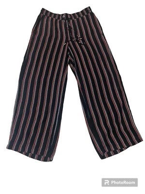 JM Collection Womens Black Red White Striped Dress Pants Size M - Image 1 of 4