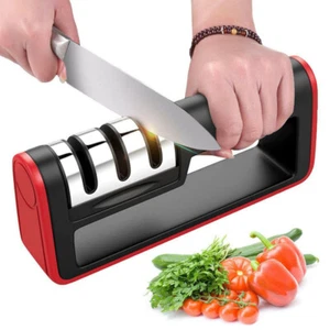 Knife Sharpener Professional Ceramic Tungsten Kitchen Sharpening System Tool