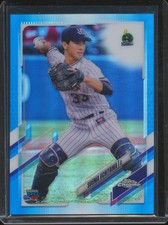 2021 Topps Chrome Japan SOUMA UCHIYAMA Blue Refractor RC /150 Rookie SWALLOWS