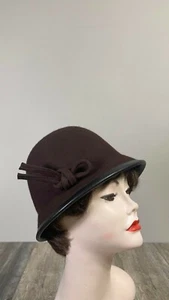 Vintage Georgi Wolle Derby Hut mit Krempe - Bild 1 von 9