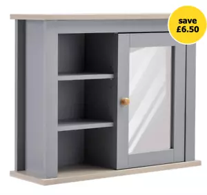 Bathroom Vanity Mirror Storage Shelf Cabinet Unit - Organiser Hidden Shelving - Picture 1 of 5