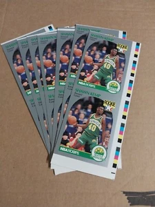 1990-91 NBA Hoops Shawn Kemp uncut - Picture 1 of 1
