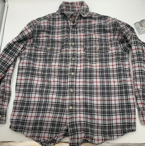 Herren Flanellhemd Gr. Medium Moose Creek kariert robust grau schwarz rot - Bild 1 von 6