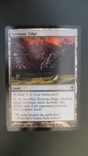 Worldwake ** Tectonic Edge (FOIL) ** Mtg Magic (EX+/LP)