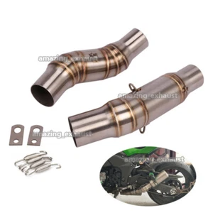 Tubo de escape de enlace medio derecho izquierdo 2 piezas para moto Kawasaki Z1000 2010-2022 - Imagen 1 de 10