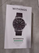 NEW WITHINGS ScanWatch Tracks Activity Sleep w/ ECG SpO2 Heart Rate 42mm BLACK