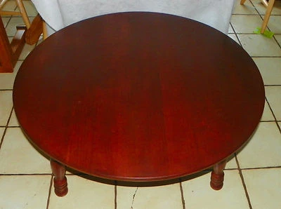 Mid Century Round Cherry Coffee Table by O'Hearn  (CT-103) - Image 1 of 4
