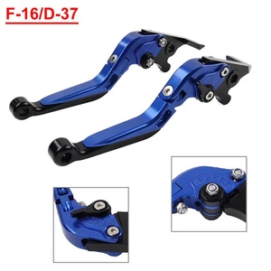 Folding Extendable Brake Clutch Levers For BMW F650GS 02-07 SYM MAXSYM blue - Picture 1 of 11