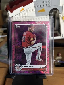 Chris Sale 2025 Topps All-Star Game SP Pink Foil Parallel #d/250 - Braves 🔥 - Imagen 1 de 2