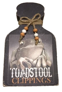 Halloween Wood Potion Bottle Toadstool Clippings Witch Apothecary Spells Holiday - Foto 1 di 3