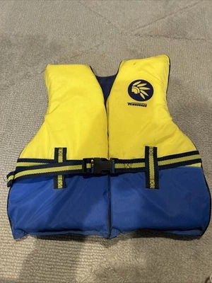 Винтажный молодежный спасательный жилет Winnebago 26-29 дюймов сундук сделано в Огайо США - Изображение 1 из 3