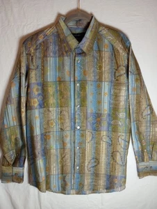 Jhane Barnes Mens Multi-Colored Long Sleeve Shirt Medium  - Picture 1 of 11