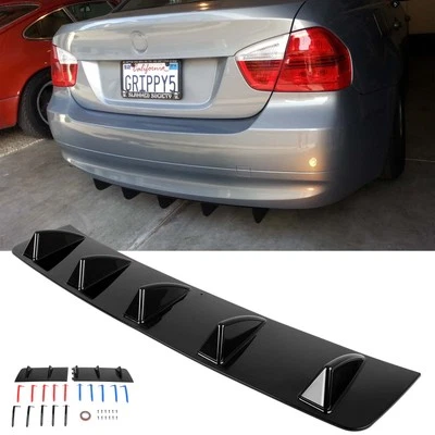 Difusor de para-choque traseiro de carro divisor de spoiler labial para E46 E90 E91 E92 325I 328I 330I - Imagem 1 de 4