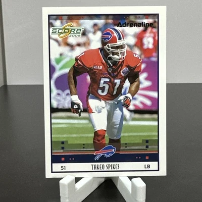 2005 Score Adrenaline #33 - Takeo Spikes Buffalo Bills  /399 - Image 1 of 2