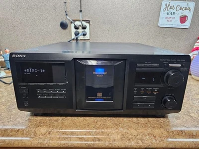 Sony CD Player CDP-CX400 400 CD Disc Changer ~ Powers Up ~ FOR PARTS OR REPAIR - Image 1 of 4