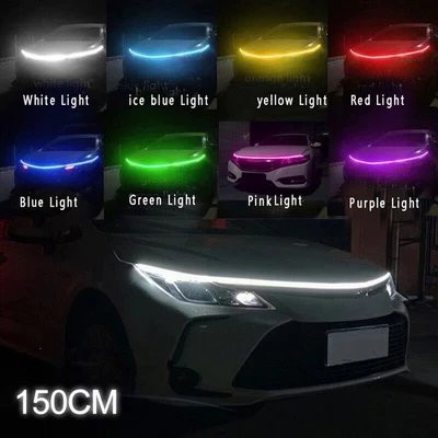 Part Hood Light Accessories Waterproof Running Silicon 12V Strip 150 Cm - Image 1 of 4