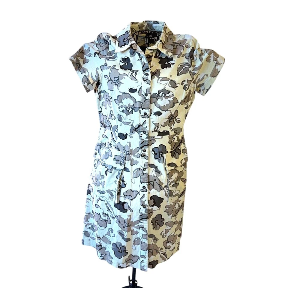 Vestido Isaac Mizrahi Live Floral Vintage Abotonado Talla 10, isaacmizahilive💞 Años 60 Foto 1 de 4