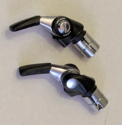 Shimano Dura Ace SL-BS79 Bar End Shifters 2/3 x 10 velocidades TT/Tri MTB bicicleta de turismo - Imagem 1 de 4