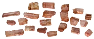 14.85 Gram 21 CLEAN Crystal Gem Facet Peach Pink Tourmaline Rough EBS1391/102725 - Picture 1 of 4