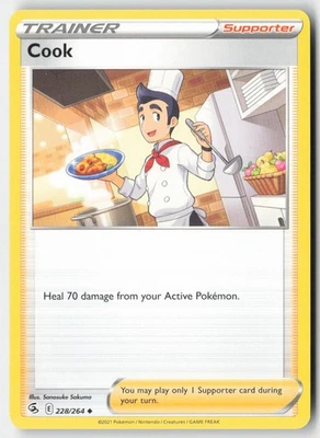 Pokemon - Cook Uncommon SWSH08: Fusion Strike 228/264 LP - Image 1 of 2