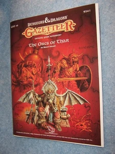 1988 Dungeons & Dragons GAZ 10- Gazetteer- The Orcs of Thar TSR 9241 - Foto 1 di 11