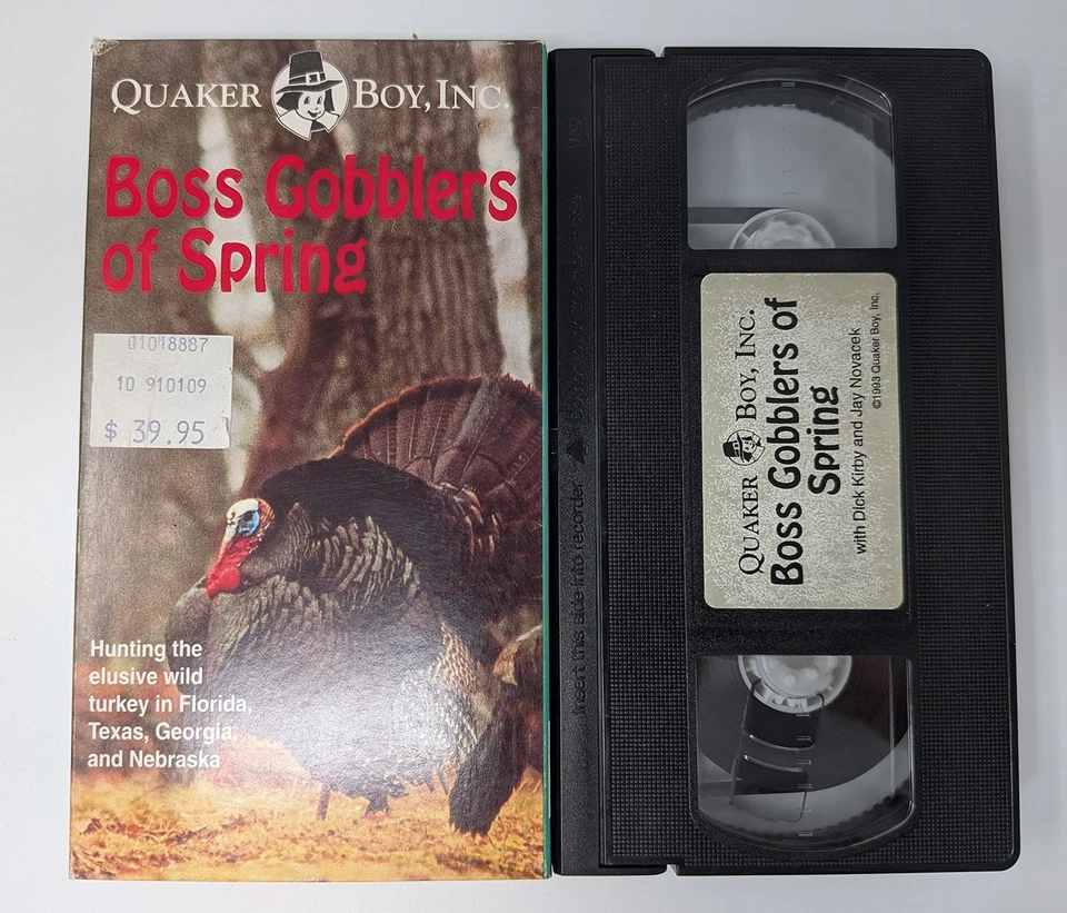 VHS: Boss Gobblers of Spring: Dick Kirby, Quaker Boy Team, turkey hunting - Image 1 of 1