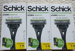 Maquinilla de afeitar Schick HYDRO SENSIBLE Skin de 5 hojas para hombre con 1 mango y 4 cartuchos. - Imagen 1 de 1