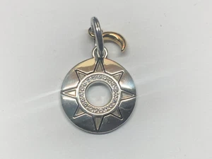 ☘️Dije Brighton Silver Crystal Here Comes the Sun Moon (C2) Nuevo - Imagen 1 de 5
