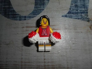 CHEERLEADER (ROSSO) Serie Sciolta 8 8833 Lego Mystery Packs Minifigure 2012 - Foto 1 di 4